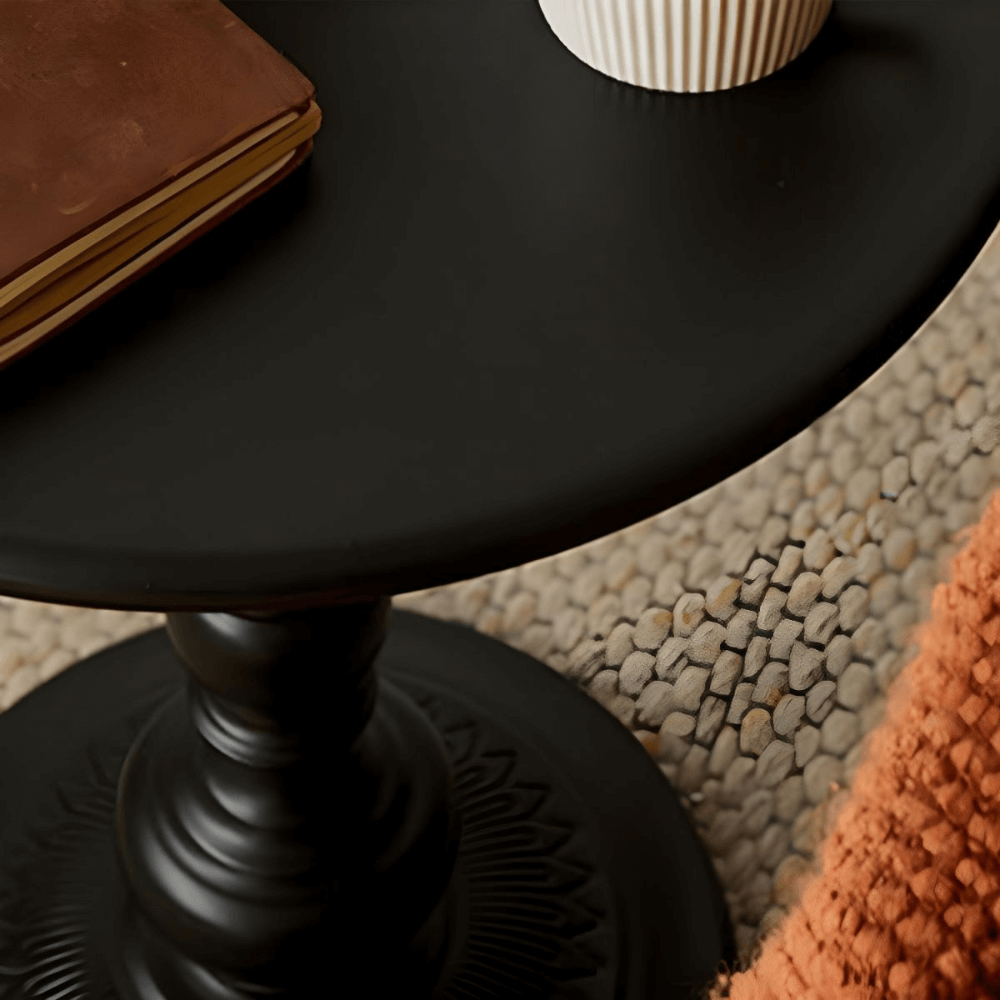 [PRE-ODER] โต๊ะข้าง DEEPWOOD รุ่น COLONNADE สีดำ